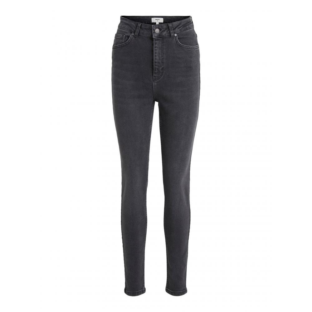 JEANS NEGROS TIRO ALTO OBJANIA
