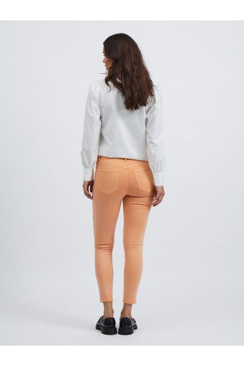 Jeans VILA skinny tiro medio 7/8 mandarina VISKINNIE 14071575