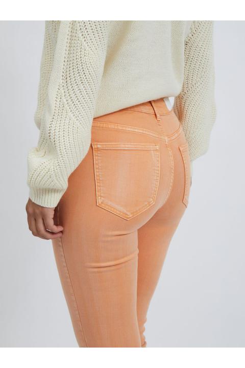 Jeans VILA skinny tiro medio 7/8 mandarina VISKINNIE 14071575