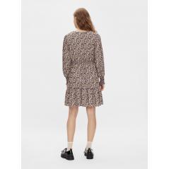 Vestido OBJECT corto manga larga microfloral OBJELISABETH 23037845