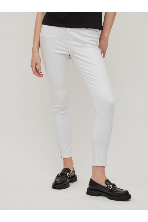 Jeans VILA blanco roto skinny cremallera bajo VISKINNIE ZIP 14072036
