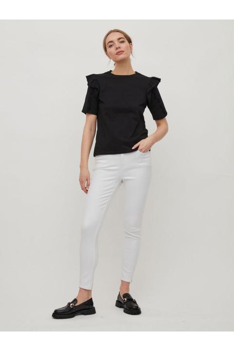 Jeans VILA blanco roto skinny cremallera bajo VISKINNIE ZIP 14072036