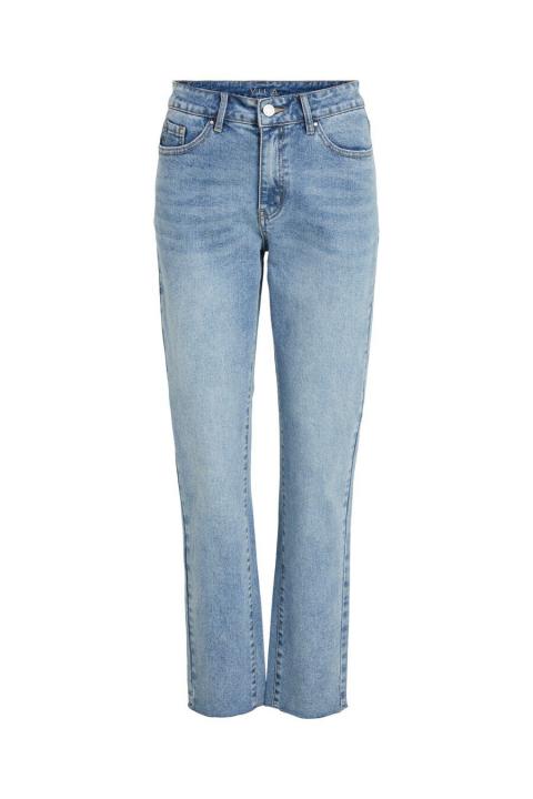 Jeans VILA azules rectos bajo deshilachado largo 32" VISTRAY RAW 14063713