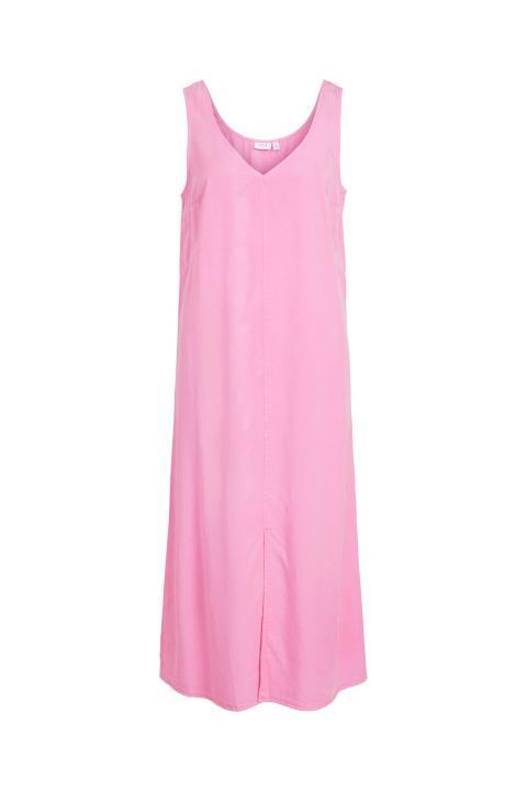 Vestido VILA midi rosa escote en V sin mangas VIPYRAS 14074811
