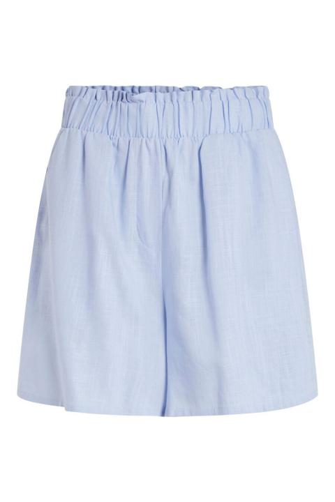 Shorts VILA azules tiro alto cintura elástica VIEARTHY 14072310