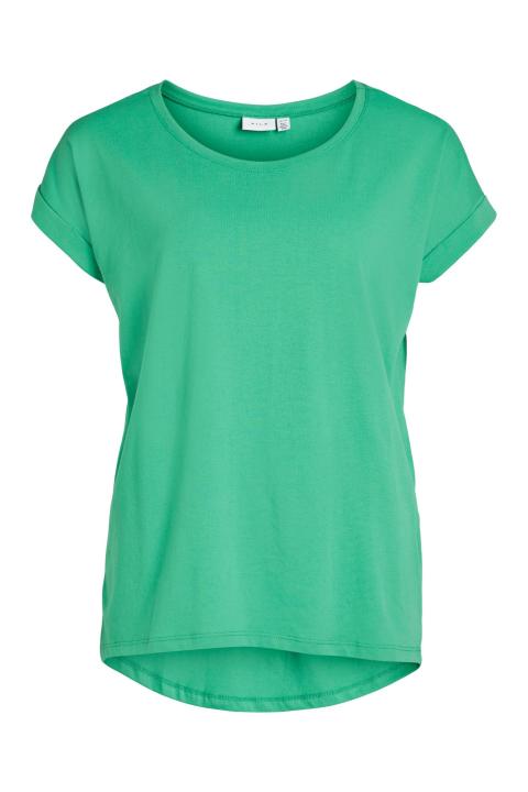 Camiseta básica VILA manga corta cuello redondo verde claro VIDREAMERS 14083083