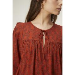 Blusa COMPAÑÍA FANTÁSTICA manga larga abullonada print tigres 23C-41003