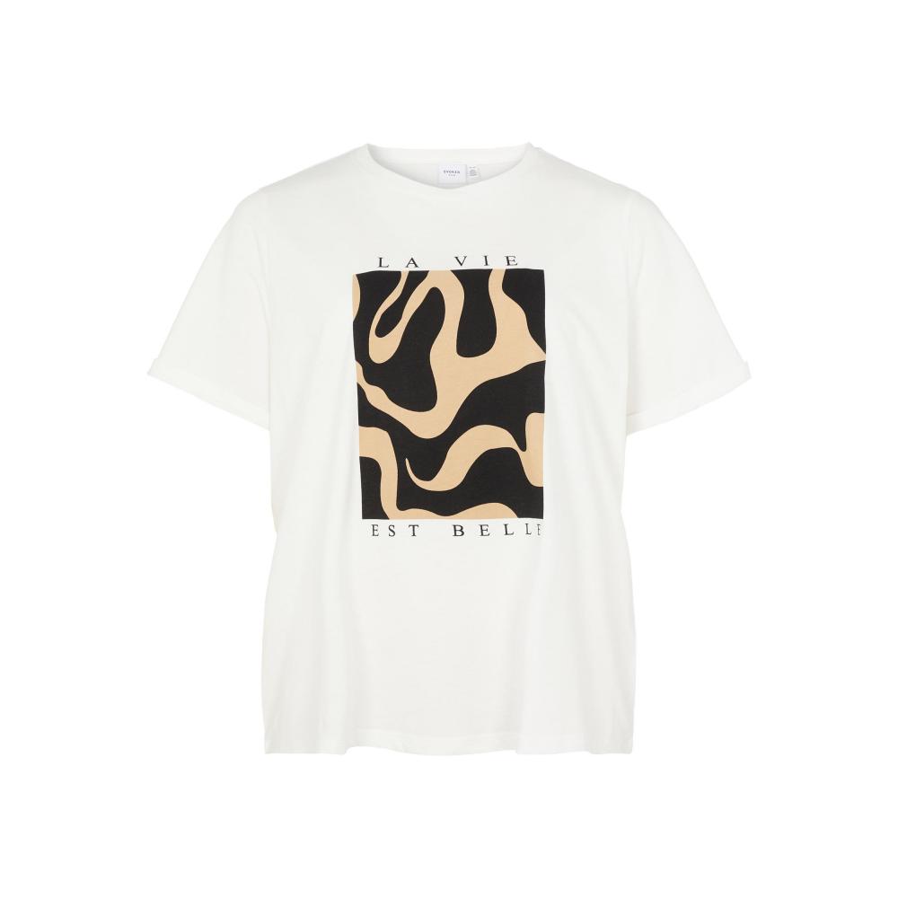 Camiseta EVOKED VILA manga corta estampado frontal VIPRINTA 14078267