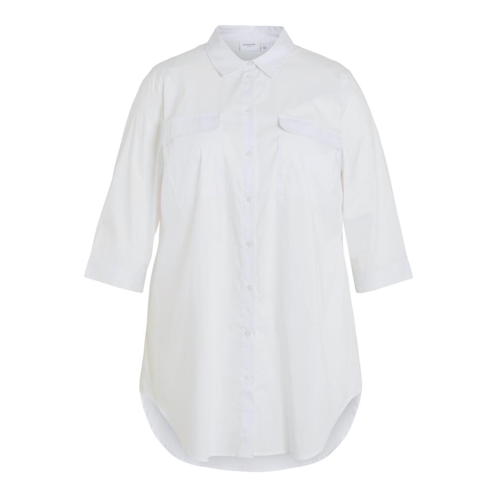 Camisa EVOKED VILA blanca larga manga ¾ VIGIMAS 14077107