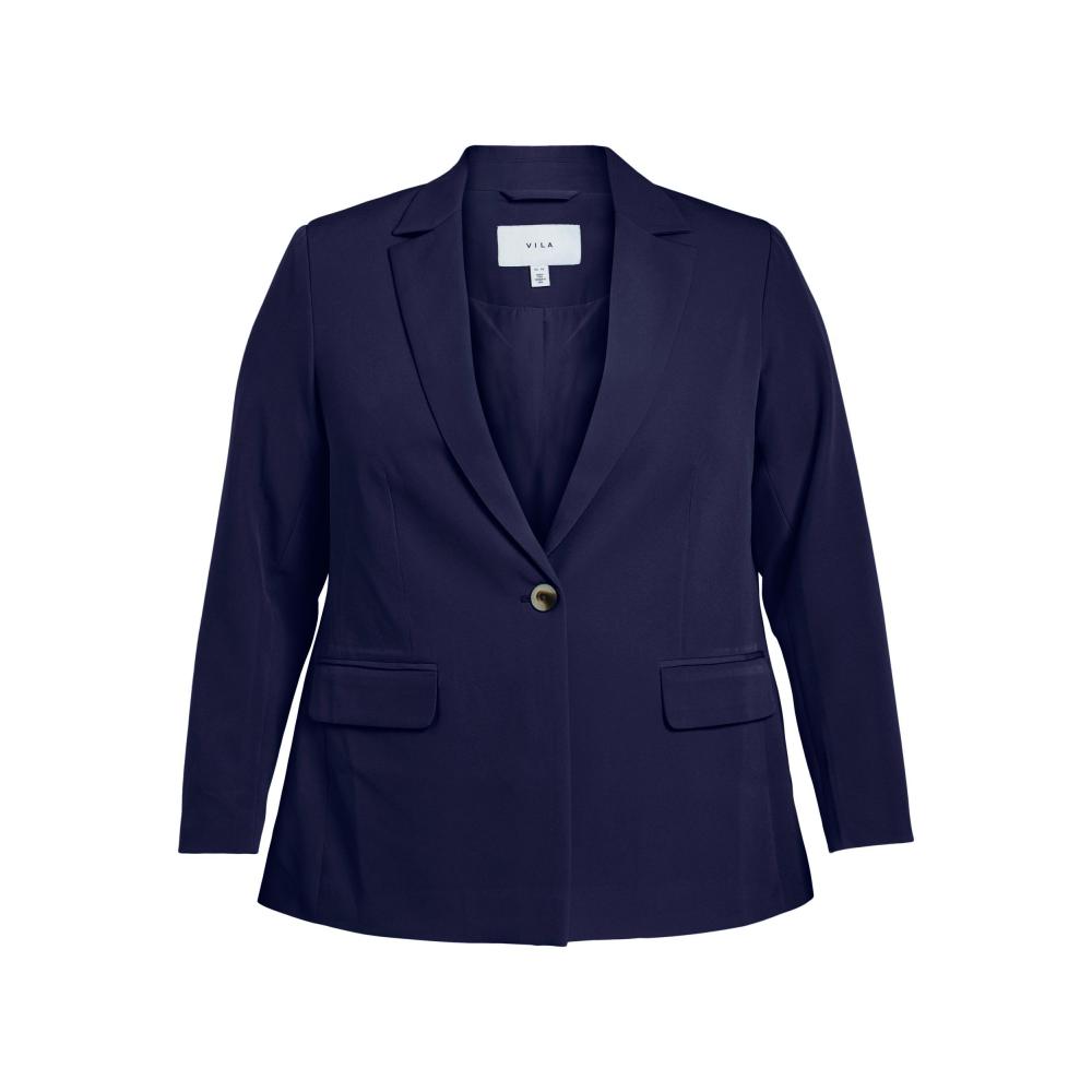 Blazer traje EVOKED VILA simple botonadura azul marino VIIVY 14079281