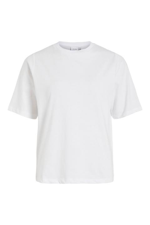 Camiseta VILA oversize manga corta blanca VIDREAMERS BOXY 14079551