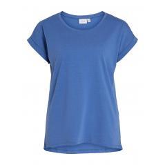 Camiseta básica VILA manga corta cuello redondo azul VIDREAMERS 14083083
