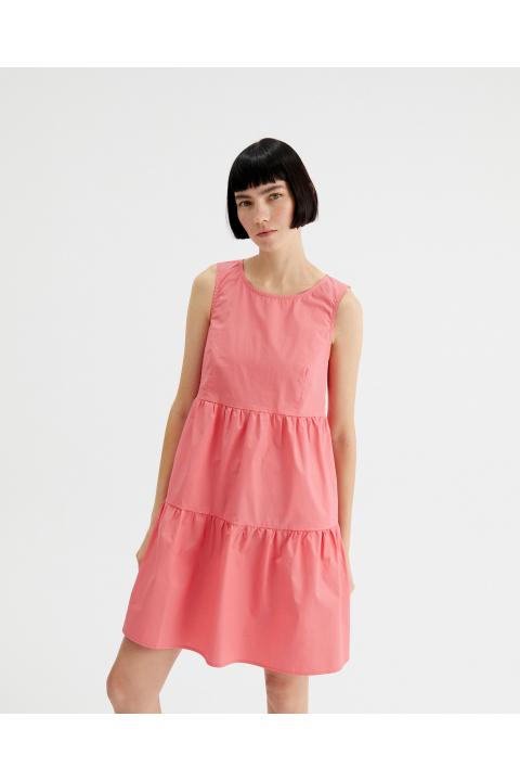 Vestido COMPAÑÍA FANTÁSTICA corto evasé sin mangas rosa 32C-11101