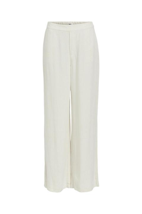 Pantalón OBJECT tiro medio pernera ancha tejido ligero beige OBJSANNE 23040671