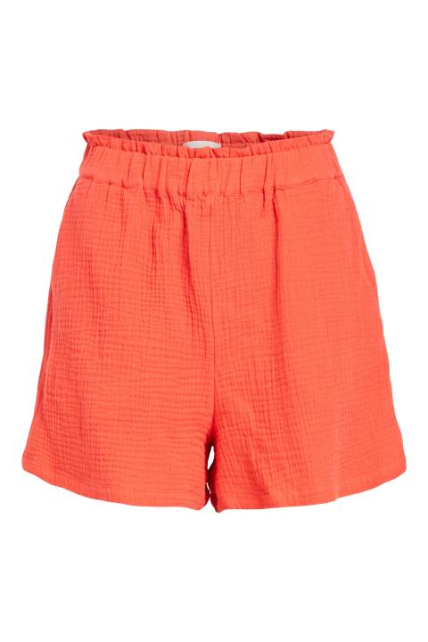 Shorts OBJECT tiro alto cintura elástica algodón textura coral OBJCARINA 23041616