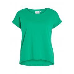 Camiseta básica VILA manga corta cuello redondo verde manzana VIDREAMERS 14083083