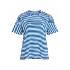 Camiseta VILA oversize manga corta canalé rayas azules/blancas VIJADA 14086823