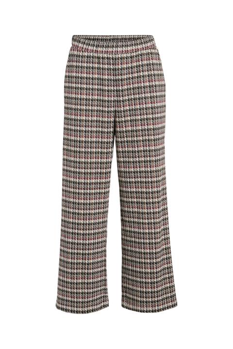 Pantalón cuadros VILA cintura alta pernera ancha VIRAJA 14077524