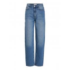 Jeans VILA tiro alto pernera recta lavado azul medio VIKELLY JAF 14084730