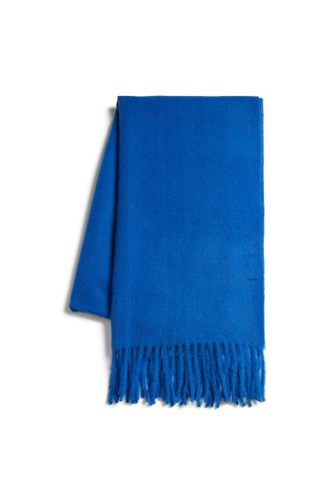 Bufanda clásica VILA con flecos lisa azul lapislázuli VILUZ 14089175
