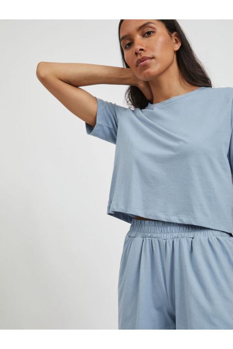 CAMISETA CROPPED AZUL VIDREAMERS