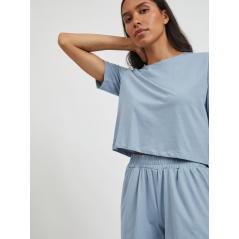 CAMISETA CROPPED AZUL VIDREAMERS